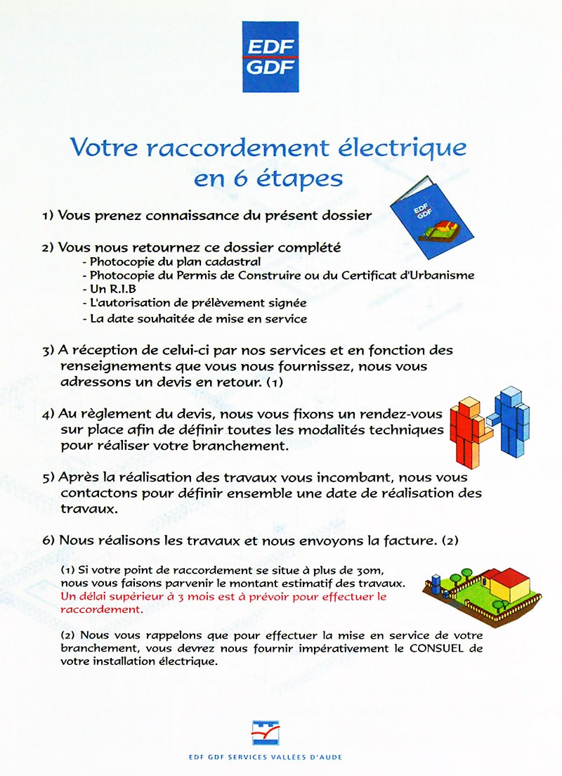 Brochure raccordement EDF Aude